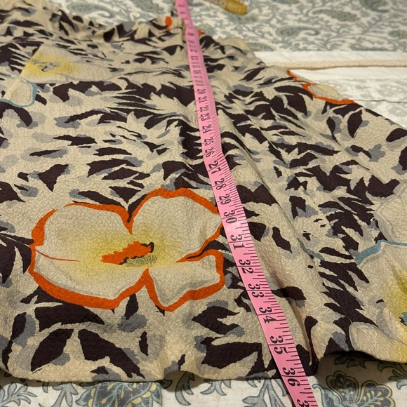 HD in Paris Floral Dress with Cream and Orange Accents - Picture 7 of 9